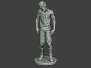 casual zombie male cz1 0002 Modello di stampa 3D