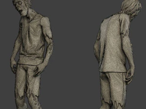 casual zombie male cz1 0002 3D Print Model