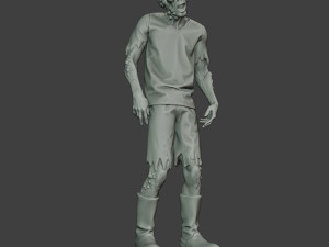 casual zombie male cz1 0002 Modello di stampa 3D