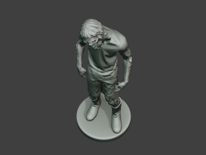 casual zombie male cz1 0002 Modello di stampa 3D
