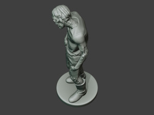 casual zombie male cz1 0002 Modello di stampa 3D