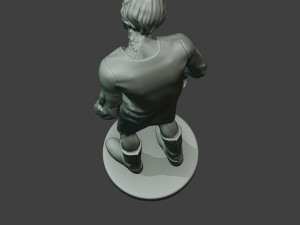 casual zombie male cz1 0002 Modello di stampa 3D