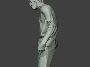 casual zombie male cz1 0002 3D Print Model