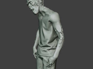 casual zombie male cz1 0002 Modello di stampa 3D