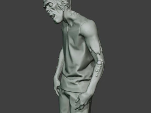 casual zombie male cz1 0002 3D Print Model