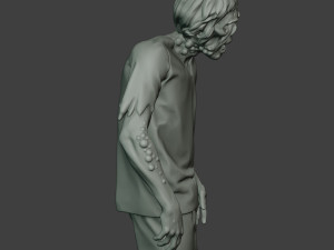 casual zombie male cz1 0002 Modello di stampa 3D