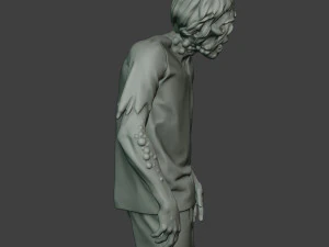 casual zombie male cz1 0002 3D Print Model