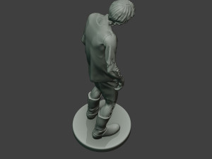 casual zombie male cz1 0002 Modello di stampa 3D