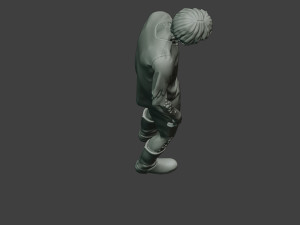 casual zombie male cz1 0002 Modello di stampa 3D