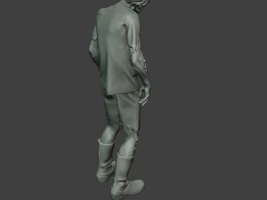 casual zombie male cz1 0002 3D Print Model