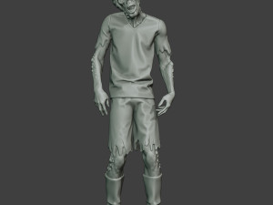 casual zombie male cz1 0002 Modello di stampa 3D