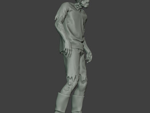 casual zombie male cz1 0002 Modello di stampa 3D
