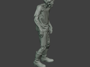casual zombie male cz1 0002 Modello di stampa 3D