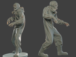 casual zombie male cz1 0003 Model Cetak 3D