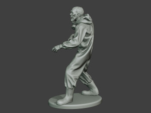 casual zombie male cz1 0003 Model Cetak 3D
