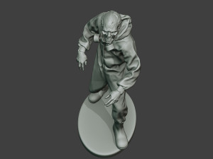 casual zombie male cz1 0003 Model Cetak 3D