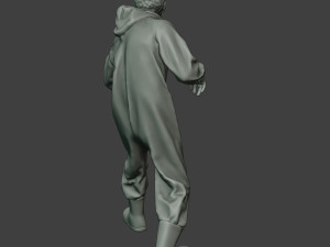 casual zombie male cz1 0003 Model Cetak 3D