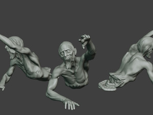 casual zombie male cz1 0004 Modelo de impresión 3D