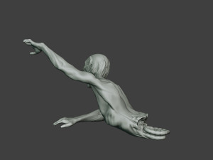 casual zombie male cz1 0004 Model Cetak 3D