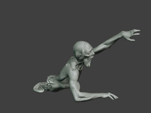 casual zombie male cz1 0004 Model Cetak 3D