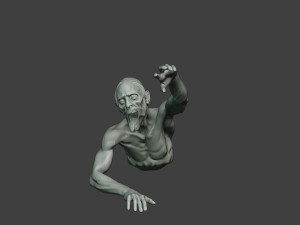 casual zombie male cz1 0004 Model Cetak 3D