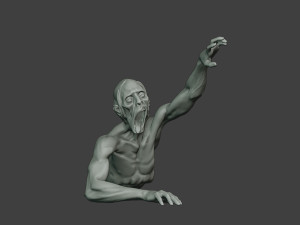 casual zombie male cz1 0004 Model Cetak 3D