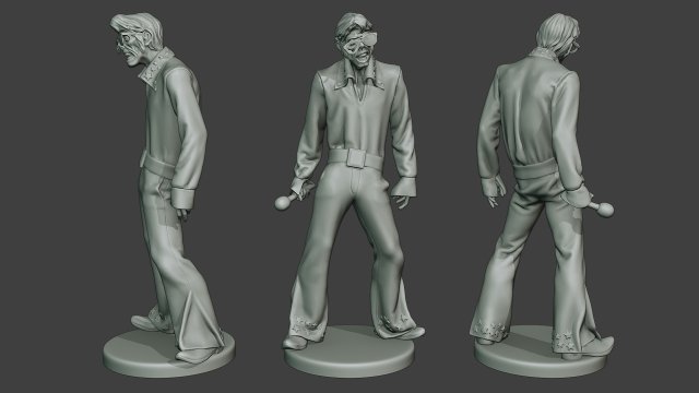elvis presley zombie epz1 0001 Modèles 3D en vedette .c4d .max .obj .3ds .fbx .stl .blend 