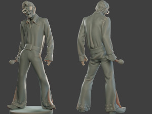 elvis presley zombie epz1 0001 Modèles 3D en vedette