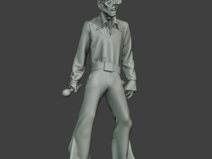 elvis presley zombie epz1 0001 Modèles 3D en vedette