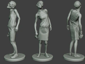 casual zombie cz pack1 3D Print Model