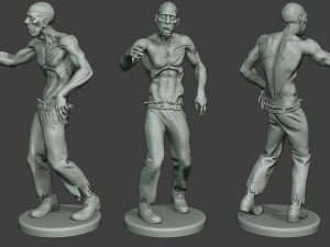 casual zombie cz pack1 Model Cetak 3D