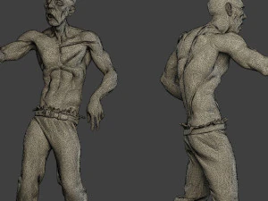 casual zombie cz pack1 3D Print Model