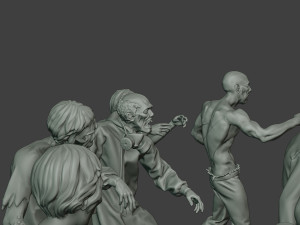 casual zombie cz pack1 Model Cetak 3D