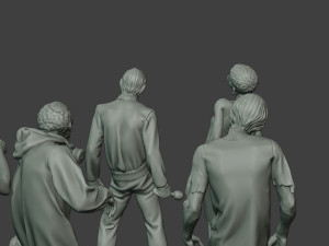 casual zombie cz pack1 Model Cetak 3D