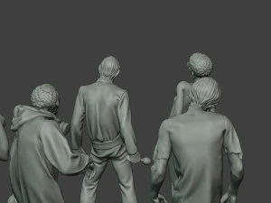 casual zombie cz pack1 3D Print Model