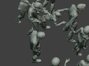 casual zombie cz pack1 Model Cetak 3D