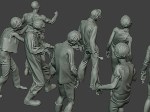 casual zombie cz pack1 Model Cetak 3D