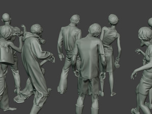 casual zombie cz pack1 Model Cetak 3D