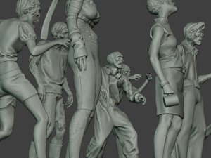 casual zombie cz pack1 Model Cetak 3D
