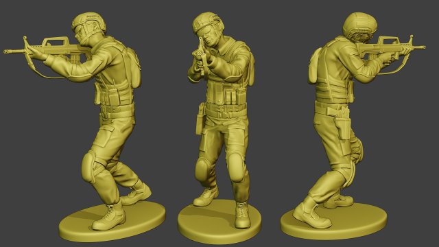 china actual special forces pap 0008 3D Baskı Modeli .c4d .max .obj .3ds .fbx .stl .blend 