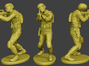 fuerzas especiales reales de china pap 0008 Modelo de impresión 3D