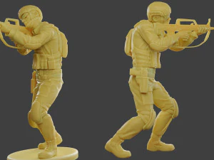 pap 0008 delle forze speciali cinesi reali Modello di stampa 3D