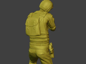 pap 0008 delle forze speciali cinesi reali Modello di stampa 3D