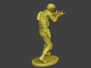china actual special forces pap 0005 3D-Druckmodell