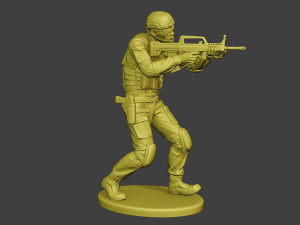 china actual special forces pap 0005 3D-Druckmodell