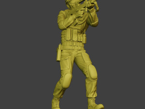 china actual special forces pap 0005 3D-Druckmodell