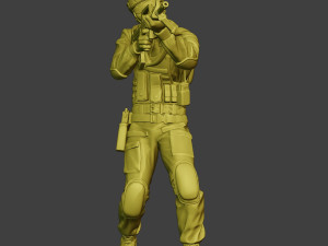 china actual special forces pap 0005 3D-Druckmodell