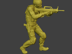 china actual special forces pap 0005 3D-Druckmodell