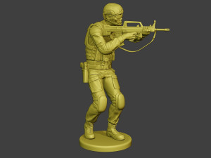 china actual special forces pap 0007 3D 프린트 모델
