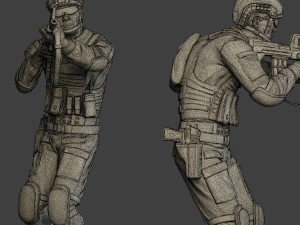 china actual special forces pap 0007 3D 프린트 모델
